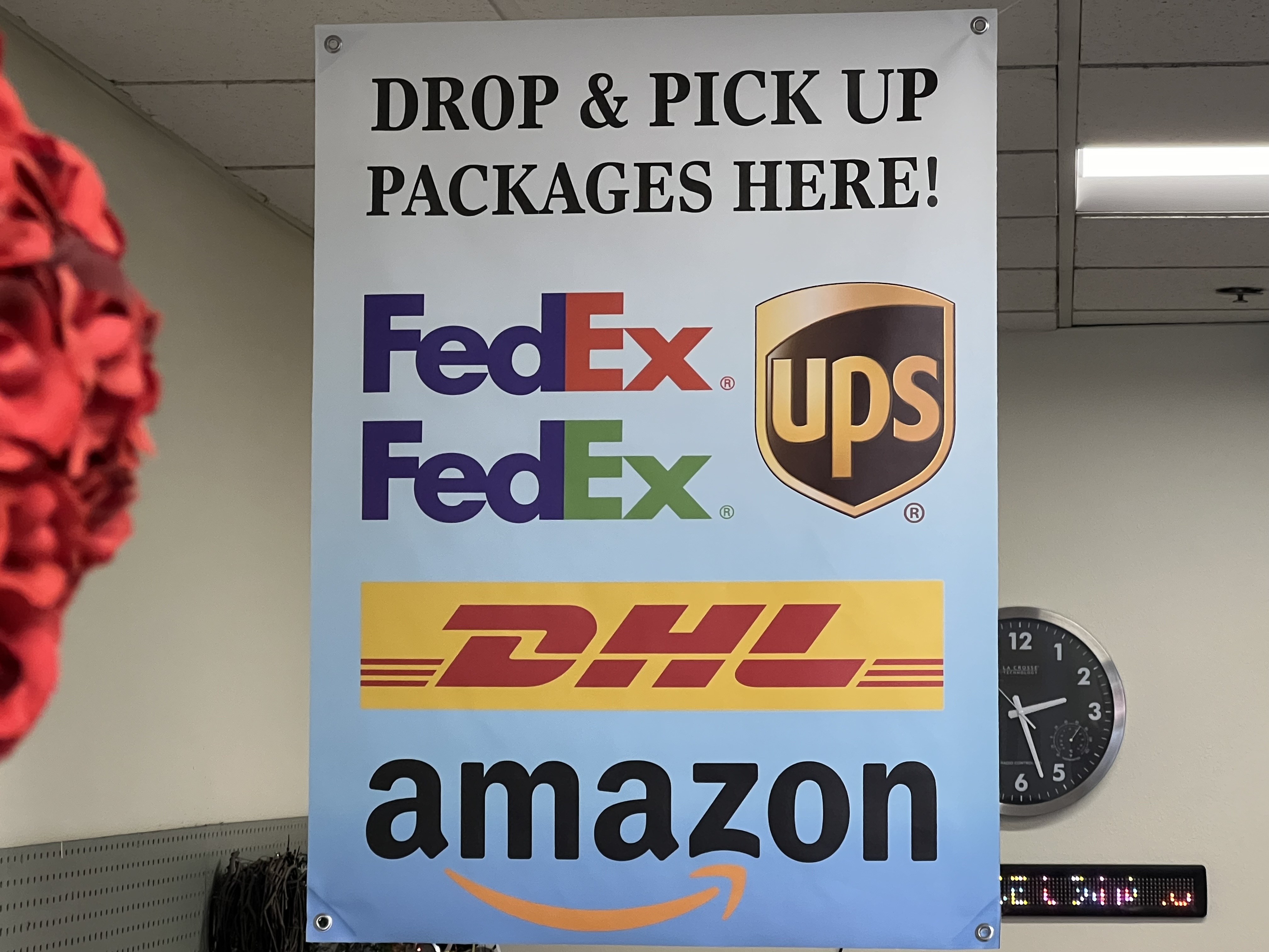 Dropoff courier services